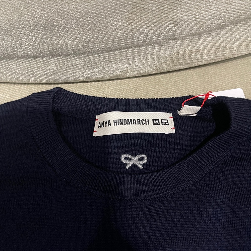 Anya Hindmarch x Uniqlo Navy Sweater, M - Picture 3 of 7
